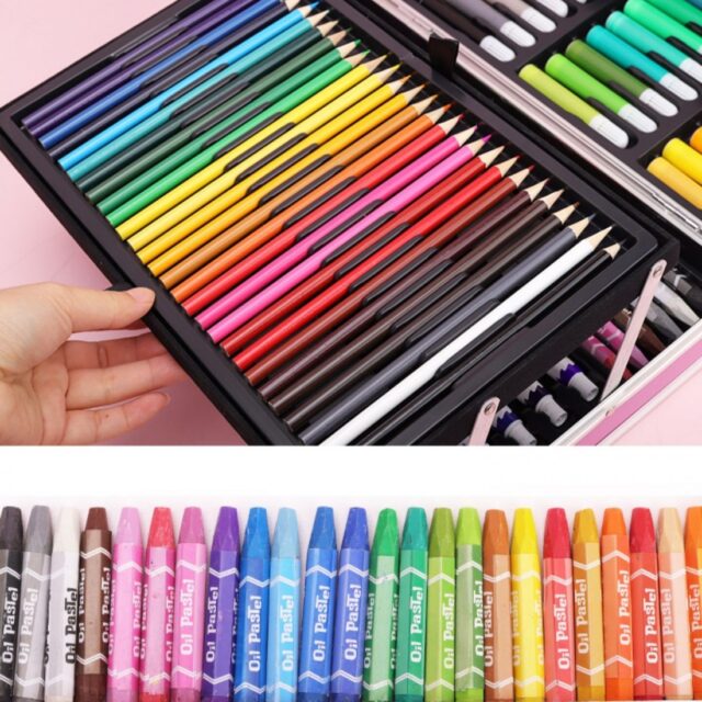 EXTRALINK ZESTAW DO MALOWANIA DLA DZIECI ARTYSTYCZNY PLASTYCZNY 145 ELEMENTÓW DUŻA WALIZKA JEDNOROŻEC - imagine 5