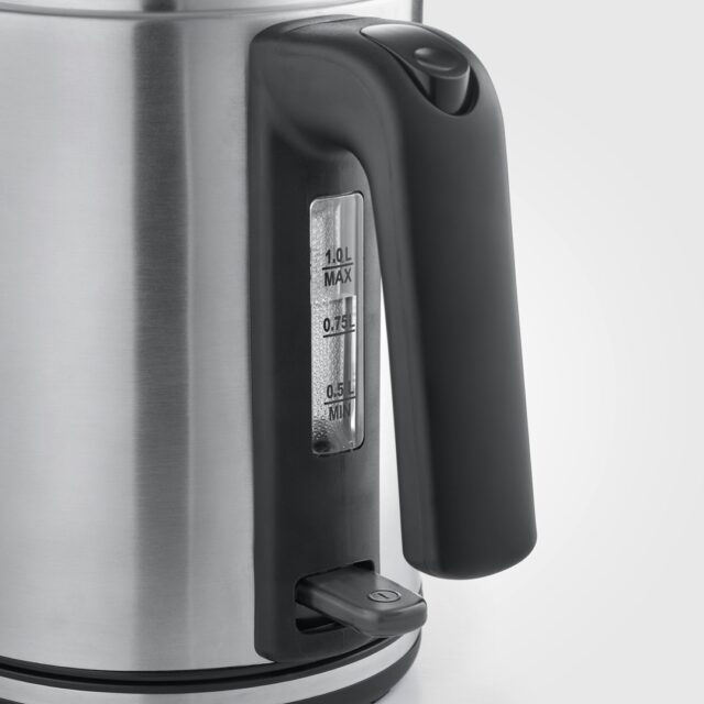 Severin WK 3489 electric kettle 1 L 2400 W Black  Silver - imagine 6