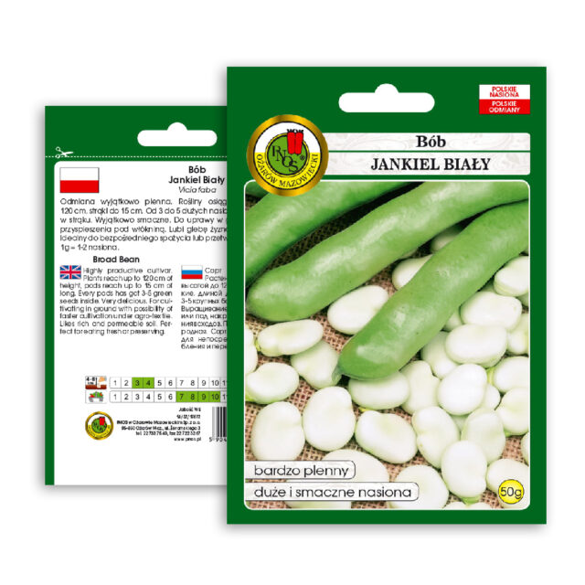 PNOS Nasiona warzyw | Bób Jankiel Biały | Opakowanie 50g - imagine 8