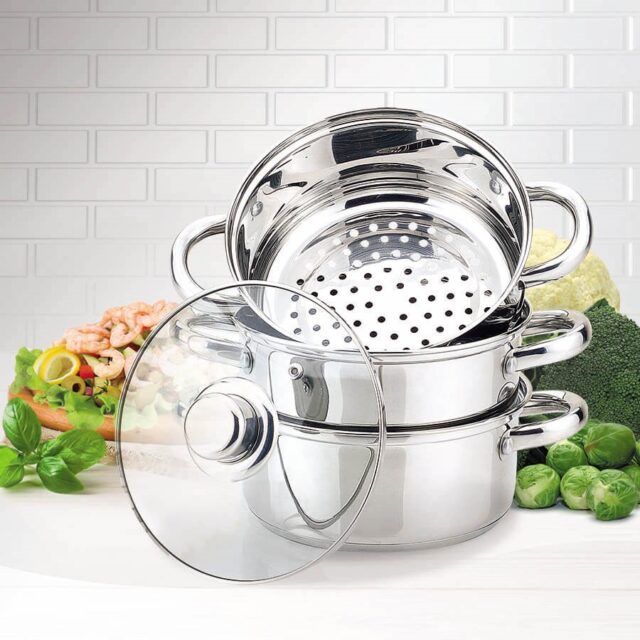 Steaming pot MAESTRO MR-2900-22 4 L 22 cm - imagine 2