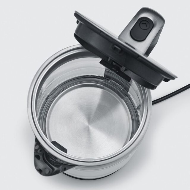 Severin WK 3420 electric kettle 1.7 L 2200 W Black  Stainless steel  Transparent - imagine 5