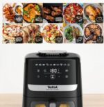 Tefal Easy Fry Silence EY5568E0 fryer Single 5 L Stand-alone Hot air fryer Black  Stainless steel - imagine 6