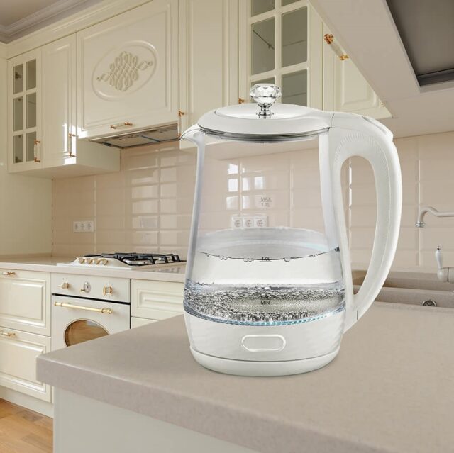 Maestro MR-052 Electric glass kettle 1.7 L (MR-052-WHITE) White - imagine 2