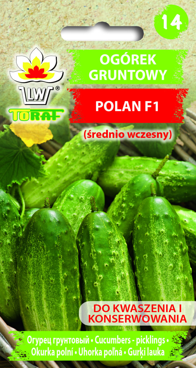 Toraf Nasiona warzyw | Ogórek Polan F1 | Opakowanie 5g - imagine 2