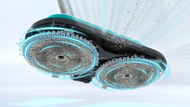 Cordless 2-in-1 hoover  vacuuming and mopping Unlimited 7 ProHygienic Aqua White - imagine 2