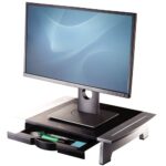 Fellowes MonitorstĂ¤nder bis 28  Max.36KG verstellbar schwarz - imagine 3