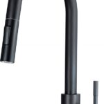 Kitchen faucet with pull-out spout - 2 jet types