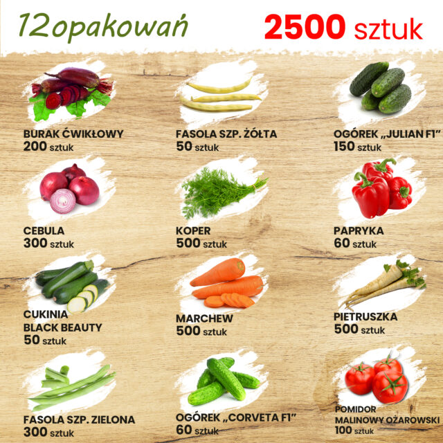 TORAF ZESTAW NASION WARZYWNY RAJ - 12 OPAKOWAŃ - imagine 6