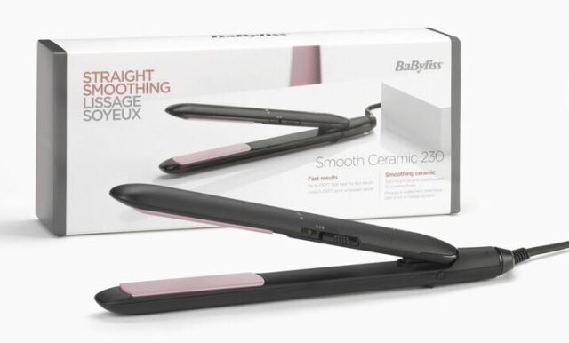 BaByliss CERAMIC 230 Straightening iron Warm Black 1.8 m - imagine 2