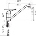PYRAMIS ASALIA 090922438 Carbon kitchen mixer