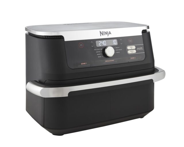 Ninja AF500EU fryer Double 10.4 L Stand-alone 2470 W Hot air fryer Black  Stainless steel - imagine 3