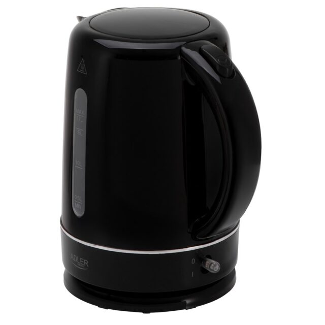 ADLER 1385B BLACK WHITE ELECTRIC KETTLE - imagine 2