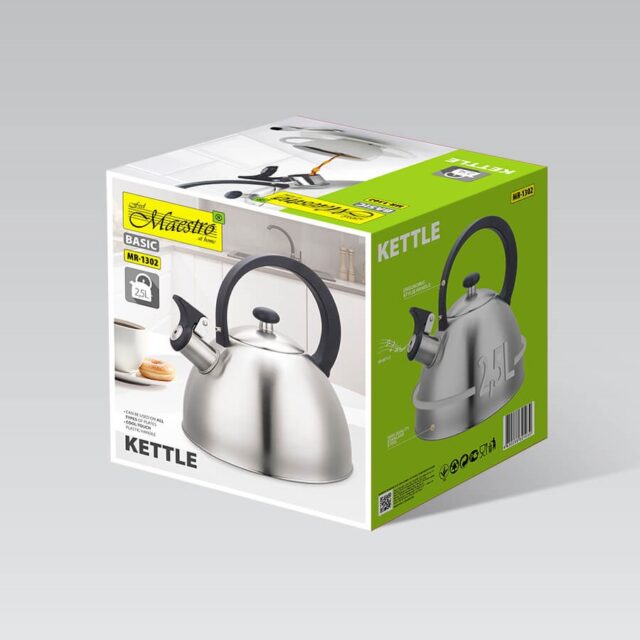 Maestro MR-1302 kettle 2.5 L Stainless steel - imagine 5