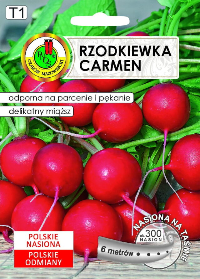 PNOS Nasiona na taśmie | Rzodkiewka Carmen | Taśma 6m - imagine 2