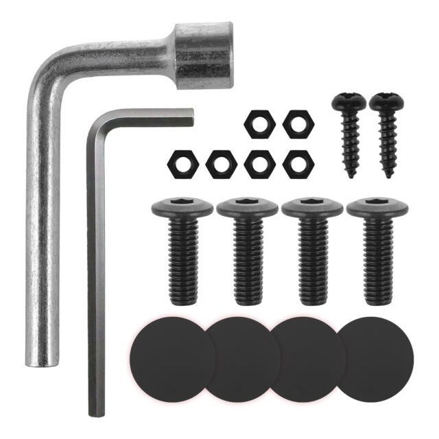 Maclean desk stand for monitor or laptop  gas spring  for standing and sitting work  black  MC-493 - imagine 5