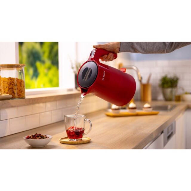 Bosch TWK2M164 electric kettle 1.7 L 2400 W Black  Grey  Red - imagine 4