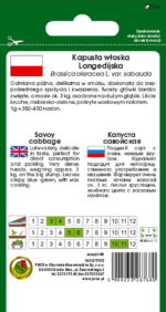 PNOS Nasiona warzyw | Kapusta Włoska Langedijska | Opakowanie 2g - imagine 3