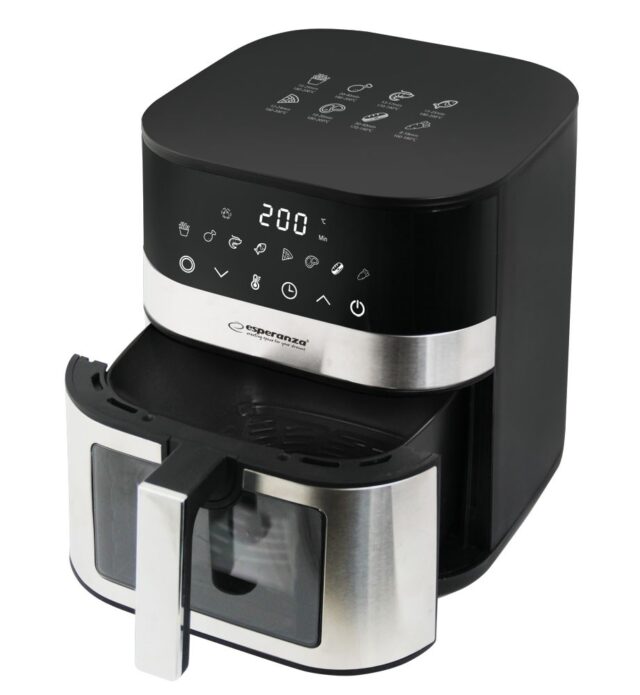 Esperanza EKA003 Non-fat fryer 5L  1400W Inox - imagine 4