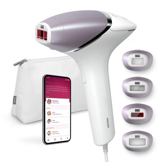 Philips Lumea Prestige BRI947/00 light depilation Intense pulsed light (IPL) Gold  White - imagine 3