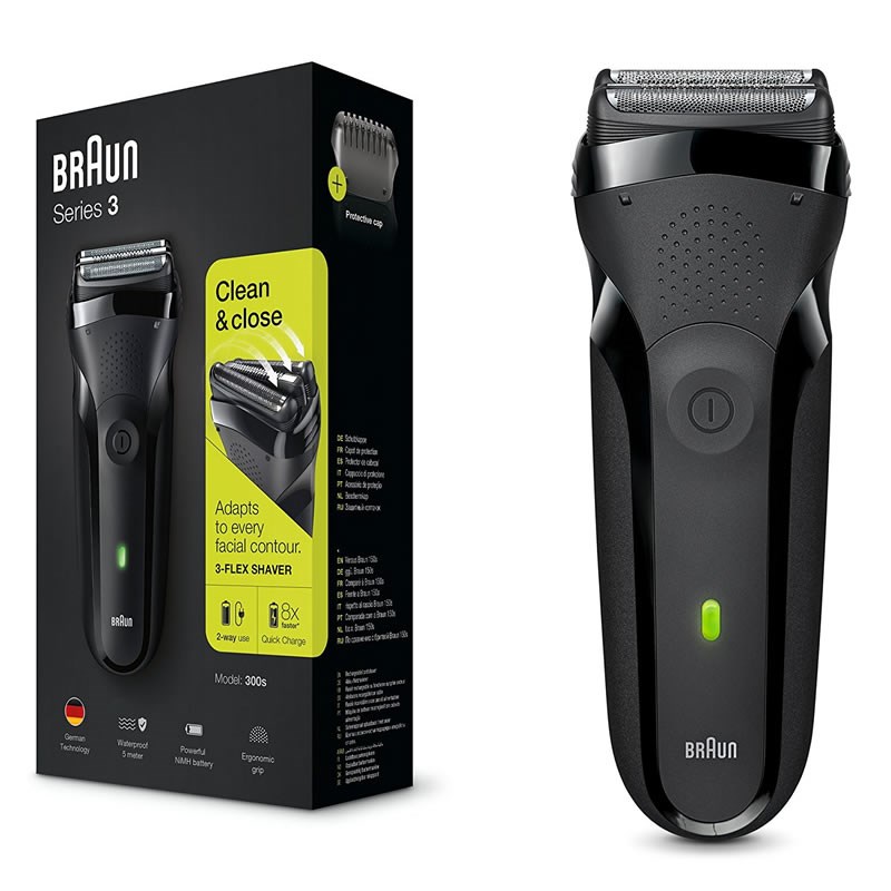 cps-a2bf8296db6886abaa3b00670db26936-2026-02-26-22-33-35 Braun Series 3 300s Foil shaver Trimmer Black Red - imagine 1