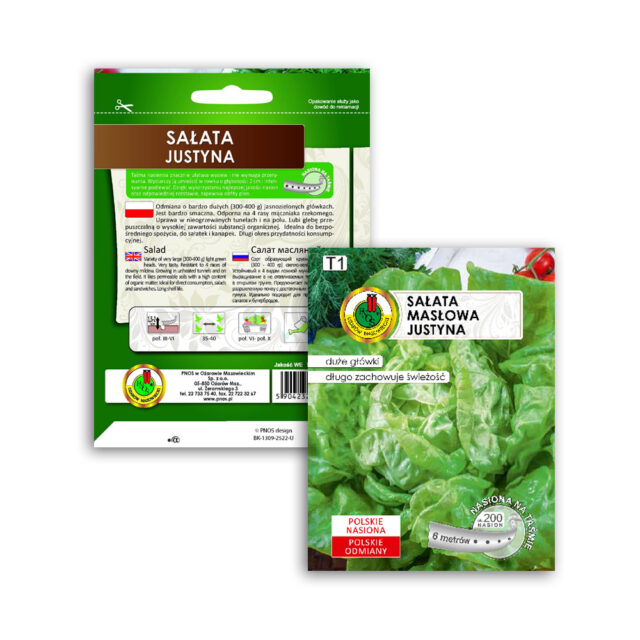 PNOS Nasiona na taśmie | Sałata Głowiasta Masłowa Justyna | Taśma 6m - imagine 9