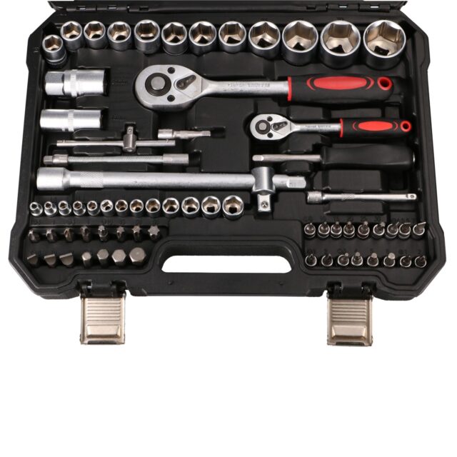 EXTRALINK POWERLINK ZESTAW NARZĘDZI KLUCZE NASADOWE WALIZKA 82 EL. - imagine 3