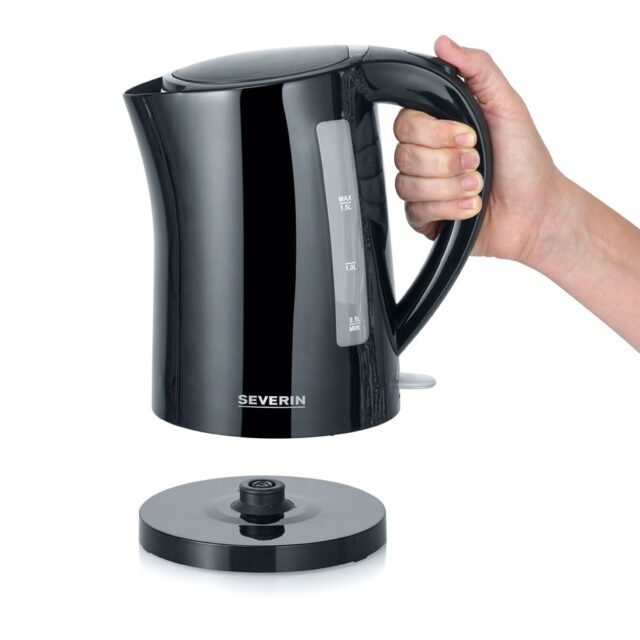 Severin WK 3498 electric kettle 1.5 L 2200 W Black - imagine 4