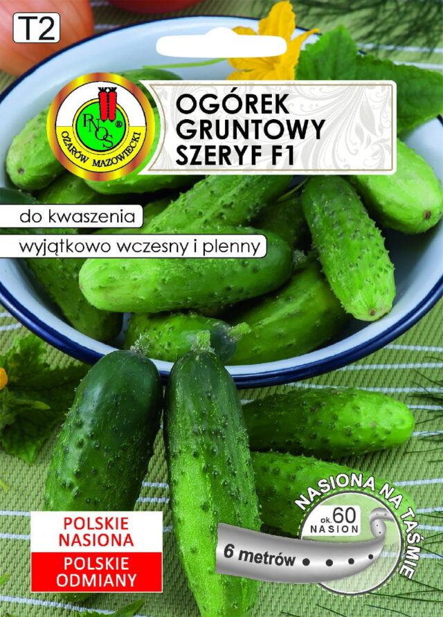 PNOS Nasiona na taśmie | Ogórek Gruntowy Szeryf F1 | Taśma 6m - imagine 2
