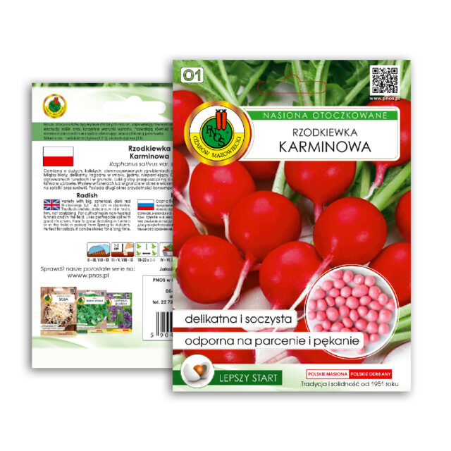 PNOS Nasiona otoczkowane | Rzodkiewka Karminowa | Opakowanie 200szt. - imagine 9