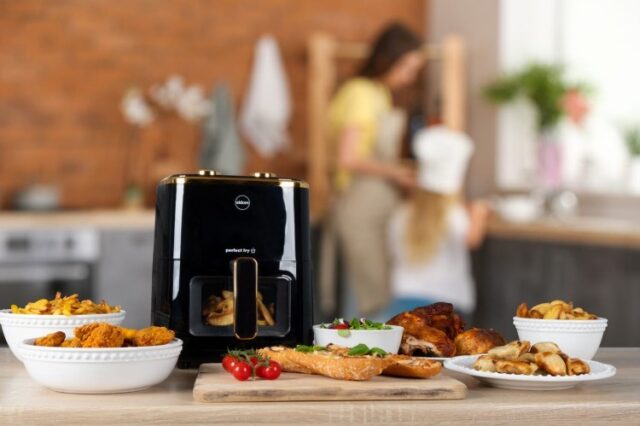ELDOM FRITTA fat-free fryer capacity 5.0 l adjustable temp. clock 1500 W Single 5 L Stand-alone Hot air fryer Black - imagine 7