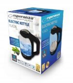 Esperanza EKK025K Electric kettle 1.7 L Black  Multicolor 1500 W - imagine 3
