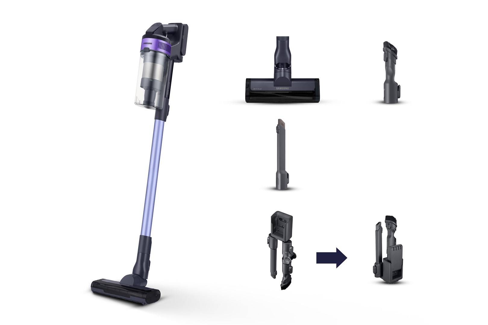 cps-ab59dfb6da2730ef6bfc8306c00300d9-2026-02-28-21-33-04 Samsung VS15A6031R4 Stick vacuum Battery Dry Bagless 0.8 L Black - imagine 1