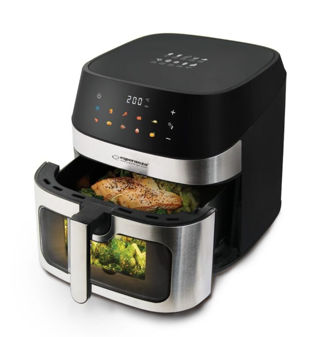 Esperanza EKA005 Non-fat fryer 8L  1600W Inox - imagine 3