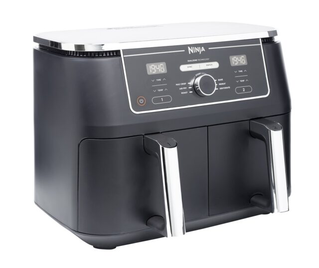 Ninja AF400EU fryer Double 9.5 L Stand-alone 2470 W Hot air fryer Black - imagine 4