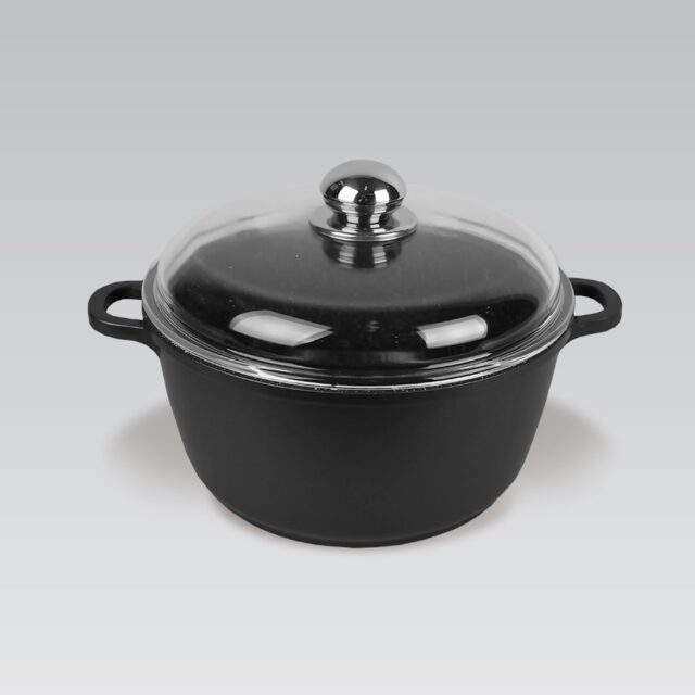 Maestro MR-4616C Pot with lid 16 cm 1 l Black - imagine 3