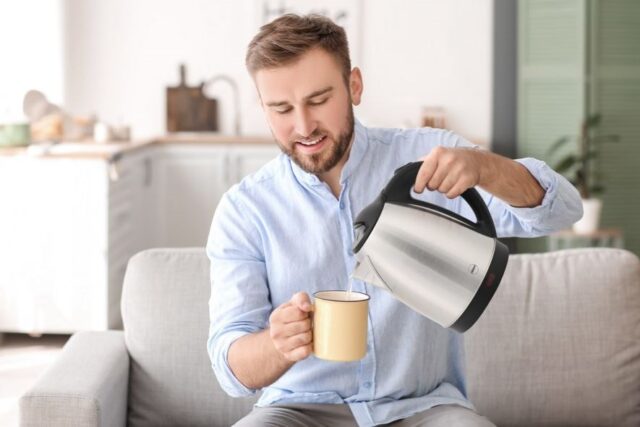 ELDOM Steel kettle HUMI  1800 W  capacity 1.7L  hob - imagine 3