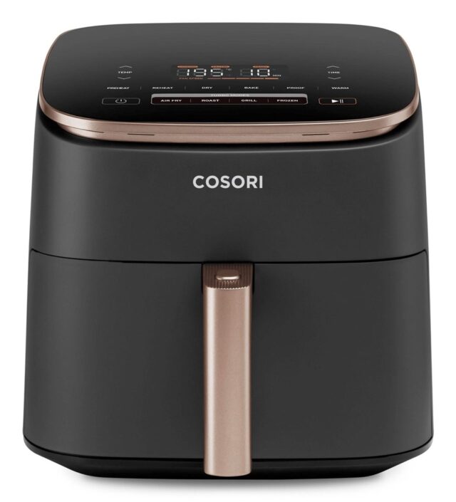 Cosori Turbo Blaze Chef Edition Single 6 L Stand-alone 1725 W Hot air fryer Black  Pink gold - imagine 5