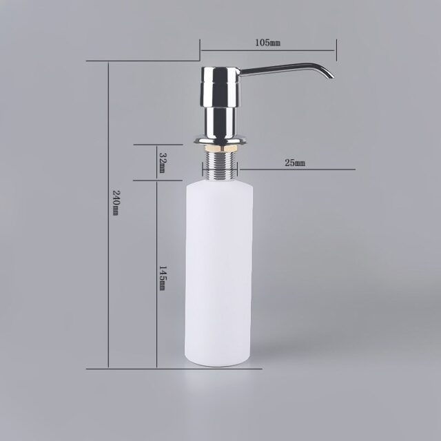 PYRAMIS DP-01 028102501 soap dispenser Chrome Stainless steel - imagine 3