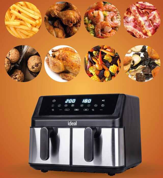 IDEAL Fat-free fryer  double horizontal 9L  8 functions - including food drying - imagine 3