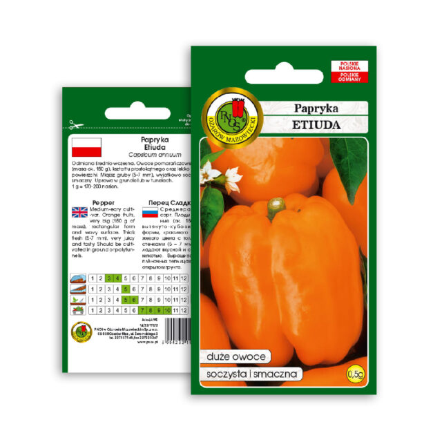 PNOS Nasiona warzyw | Papryka Etiuda | Opakowanie 0,5g - imagine 8