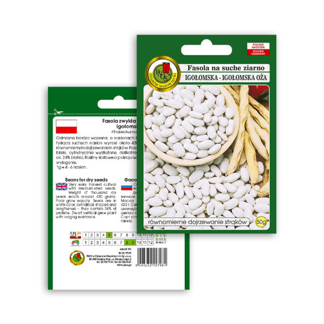 PNOS Nasiona warzyw | Fasola Na Suche Nasiona Igłomska | Opakowanie 50g - imagine 8