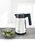 Bosch DesignLine electric kettle 1.7 L 2400 W Black  Silver - imagine 9