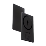 Evelatus 3000mAh Powerbank Super Slim (6.5mm) With Wireless Charging - Black