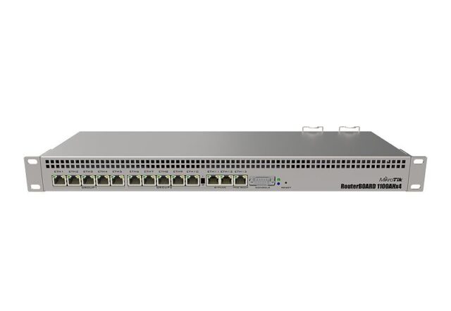 MikroTik RB1100AHx4 | Router | 13x RJ45 1000Mb/s, 1x microSD, 2x SATA 3, 2x M.2 - imagine 6