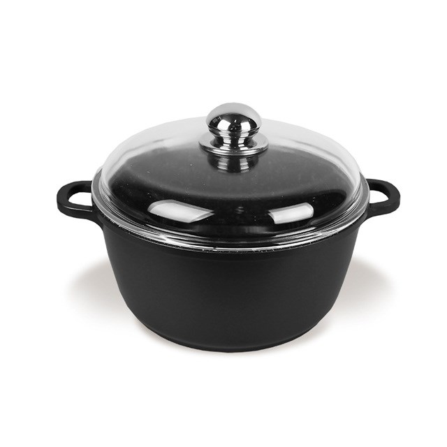 cps-b82951592433b878255629107e7ee67a-2026-02-28-18-51-56 Maestro MR-4628C Pot with lid 28 cm 5 8 l Black - imagine 1