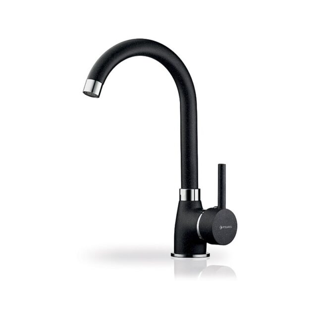Pyramis Bello 090935601 Granite Volcano kitchen mixer (black) - imagine 2