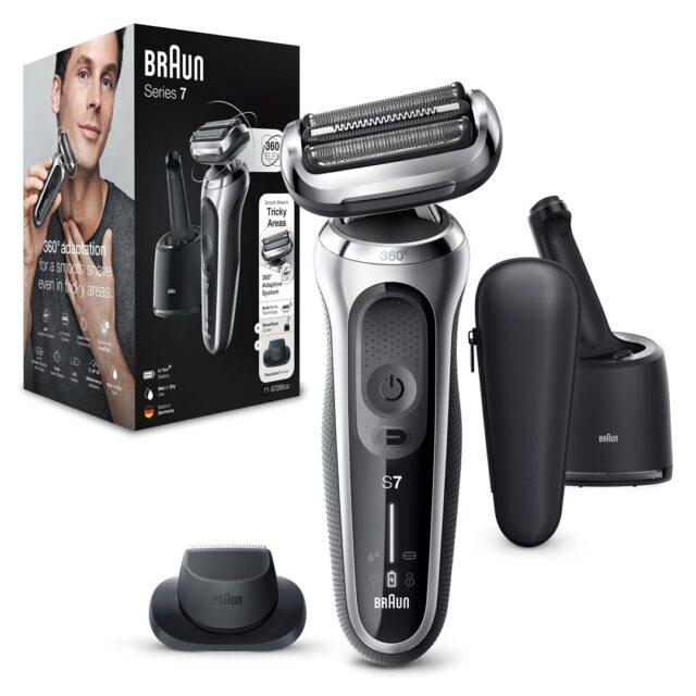 Braun Series 7 71-S7200c Foil shaver Trimmer Black  Silver - imagine 8