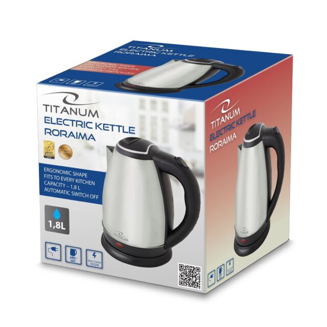 Titanum TKK102X Electric kettle 1.8L 1800W Inox Silver - imagine 4