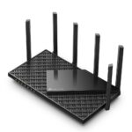 TP-Link Router Archer AXE75 WiFi 6E - Black - imagine 4