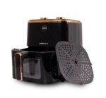 ELDOM FRITTA fat-free fryer capacity 5.0 l adjustable temp. clock 1500 W Single 5 L Stand-alone Hot air fryer Black - imagine 9